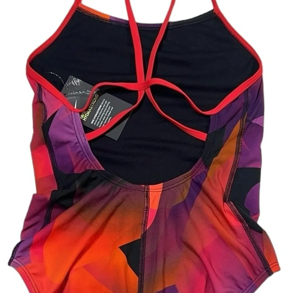 Nike HydraStrong Spectrum Cross Back One Piece Swimsuit